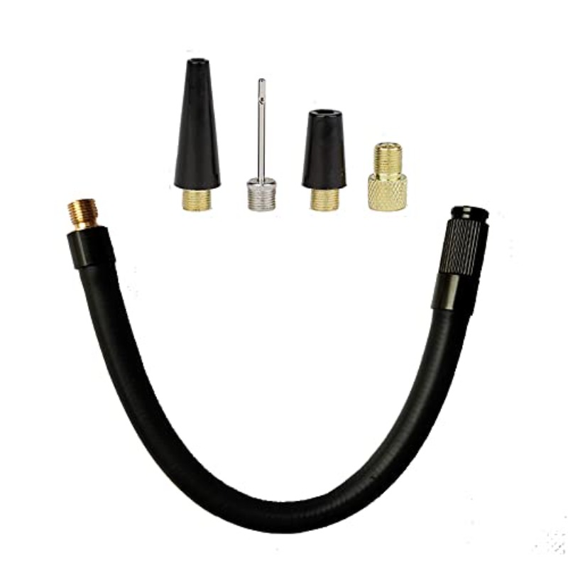 Balloon Pump Hand - M6 M8 タイヤインフレーター延長ホース、バルブアダプターボールポンプニードルバルーンノズル膨張キット付き車、自転車、オートバイ用