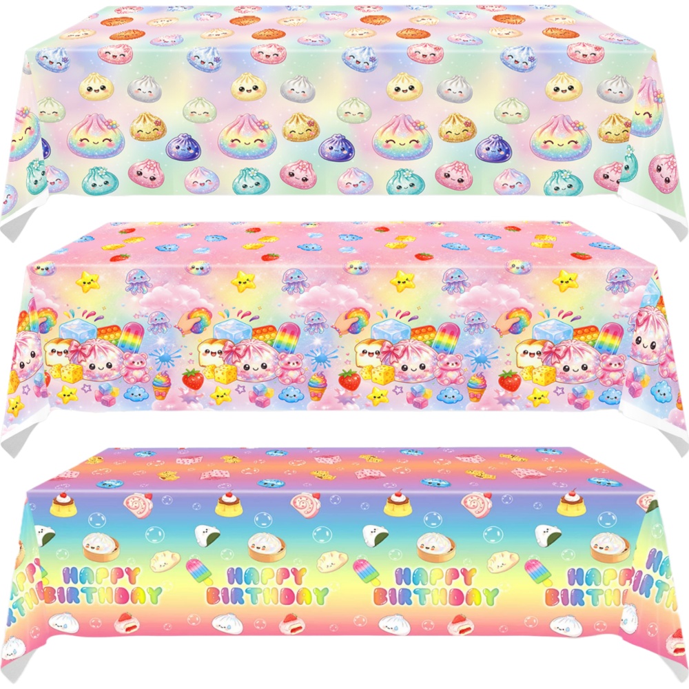 Table Cloth Disposable - 137x274cm 使い捨ての柔らかいテーブルクロス、誕生日パーティー、クリスマス、ベビーシャワー用の長方形テーブルカバー、デスククロス装飾