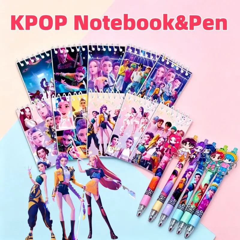 Event Supplies - 人気の魔女狩りテーマノートセット 漫画風子供向けギフトブック ホリデーデコレーション 子供の誕生日パーティーギフト