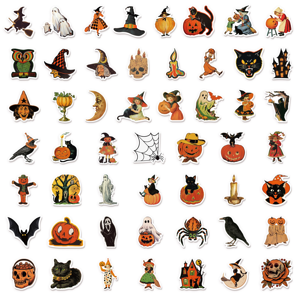 50 個ハロウィンカボチャ魔女楽しいステッカー DIY 荷物 - Plastic Cup 50Pcs のレビューと価格