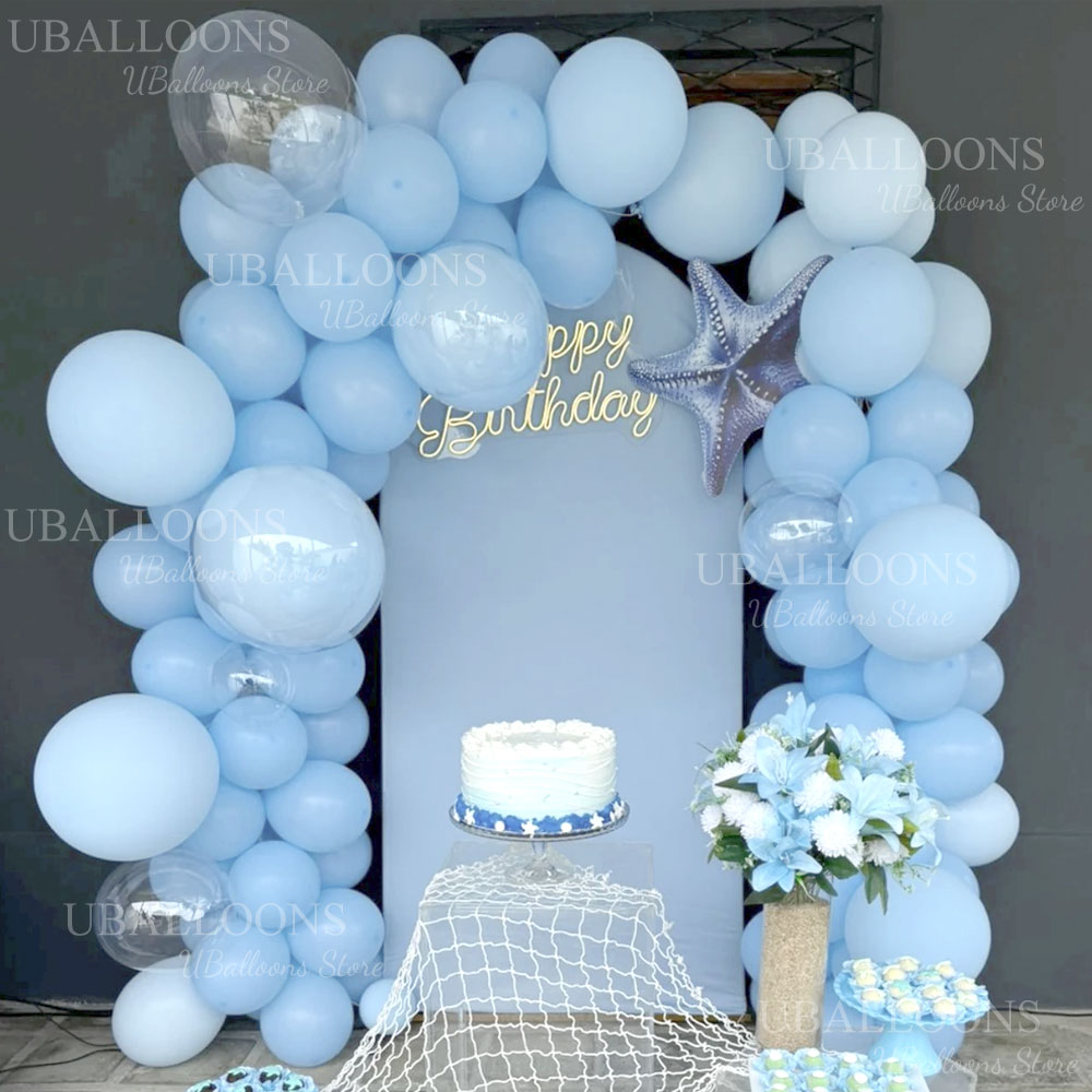 148 個ライトブルーバルーンアーチ 18/12/10/5  - Balloon Arch Kit のレビューと価格