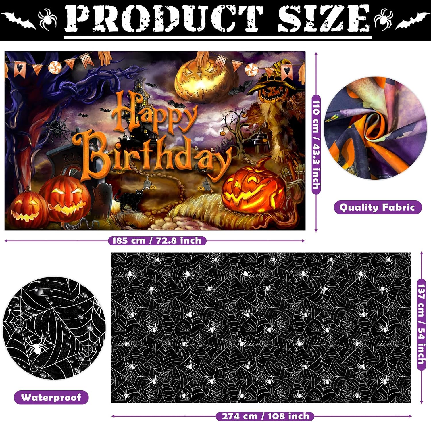 ハロウィンパーティーデコレーション 105点セット スパイダ - Balloon Arch Kit のレビューと価格