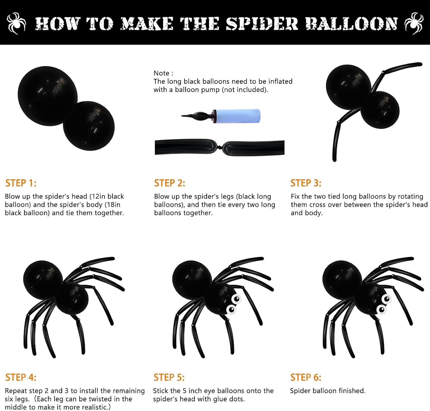 ハロウィンパーティーデコレーション 105点セット スパイダ - Balloon Arch Kit のレビューと価格