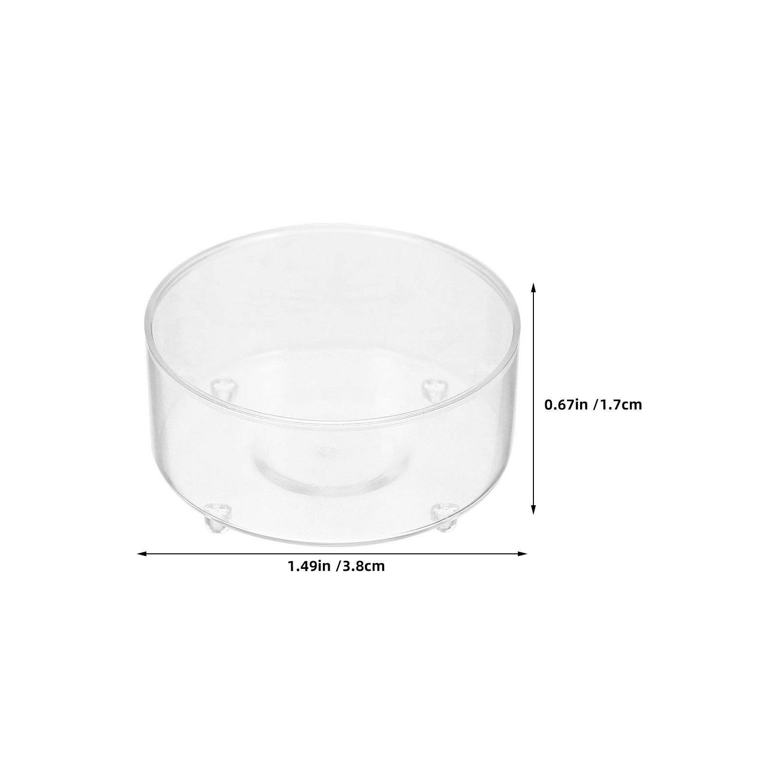 ティーライトキャンドル用プラスチックカップ50個セット 透明 - Plastic Cup 50Pcs のレビューと価格