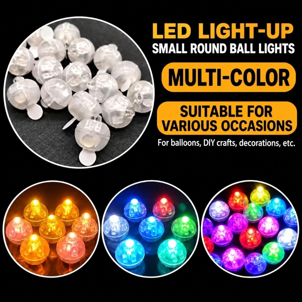 50個入り、新しいLED点滅バルーンライト、小型、電池式、カ - Led Balloon Light のレビューと価格