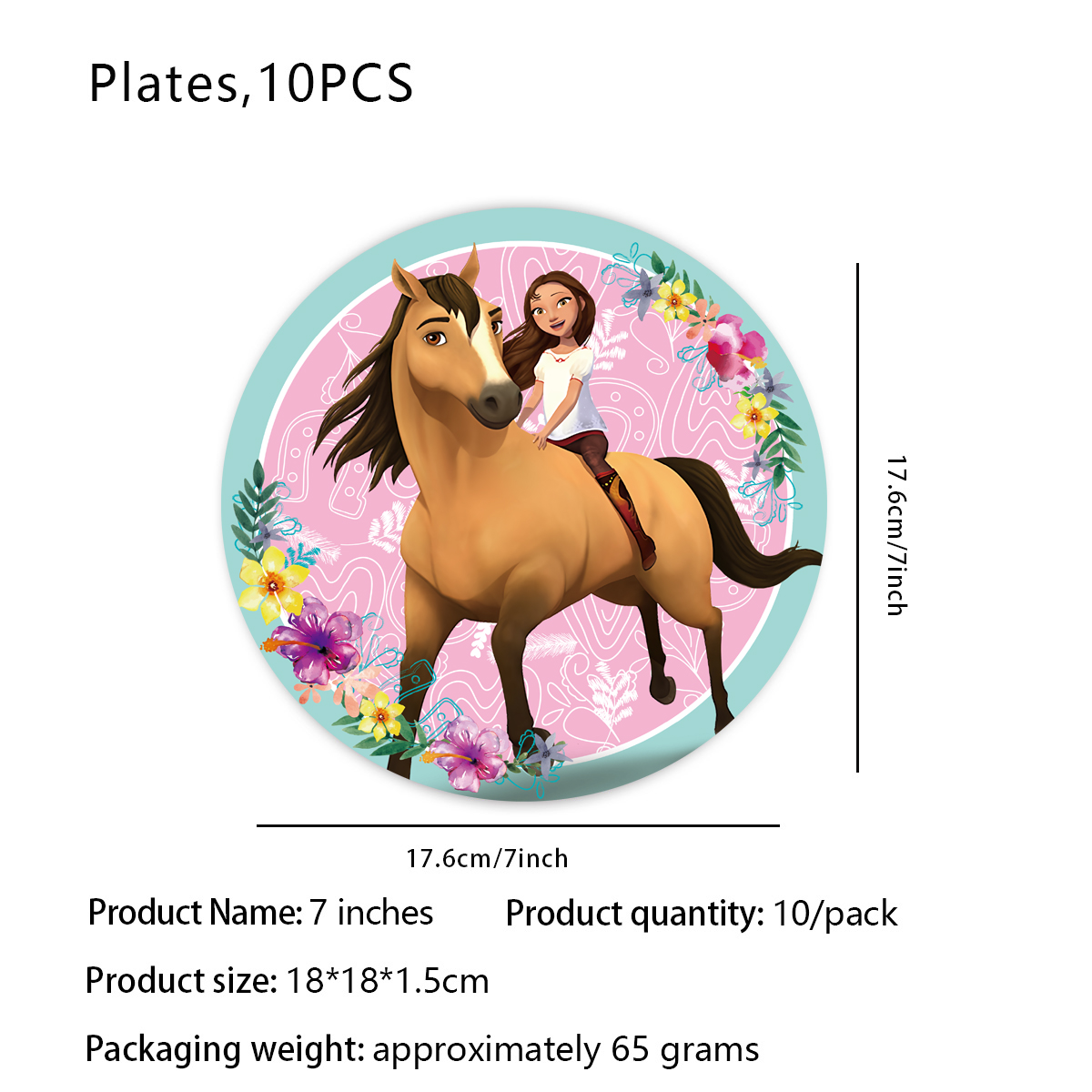 漫画スピリットスタリオン乗馬馬誕生日パーティーの装飾使い捨て - Table Cloth Disposable のレビューと価格