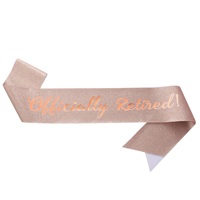 正式に引退したサッシュ グリッターサテン 引退サッシュ 好意 - Birthday Sash Glitter のレビューと価格