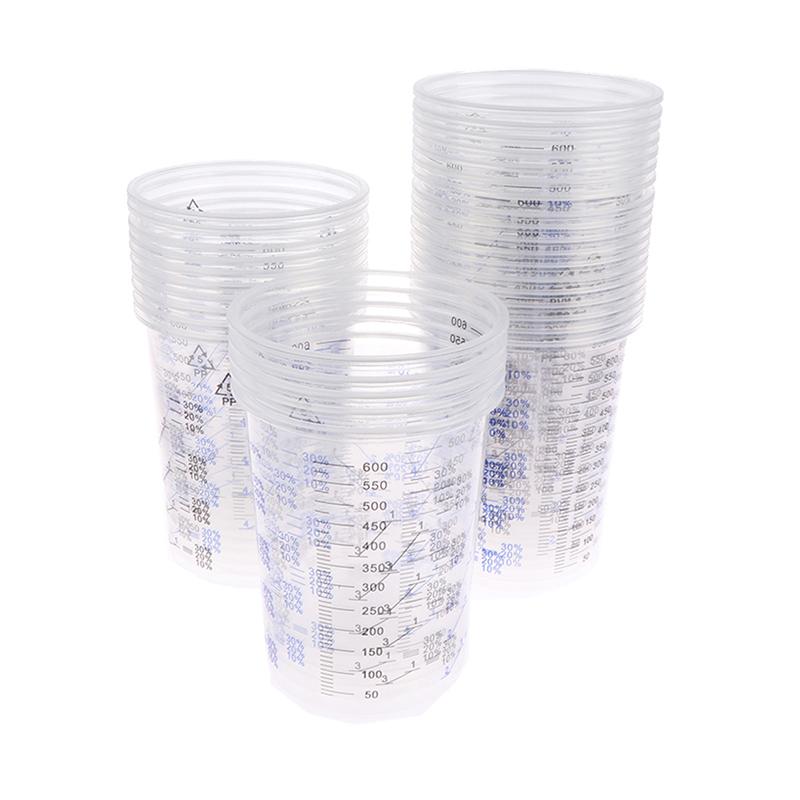 10個入り/50個入り ペイント調合用 容量調整済みカップ  - Plastic Cup 50Pcs のレビューと価格