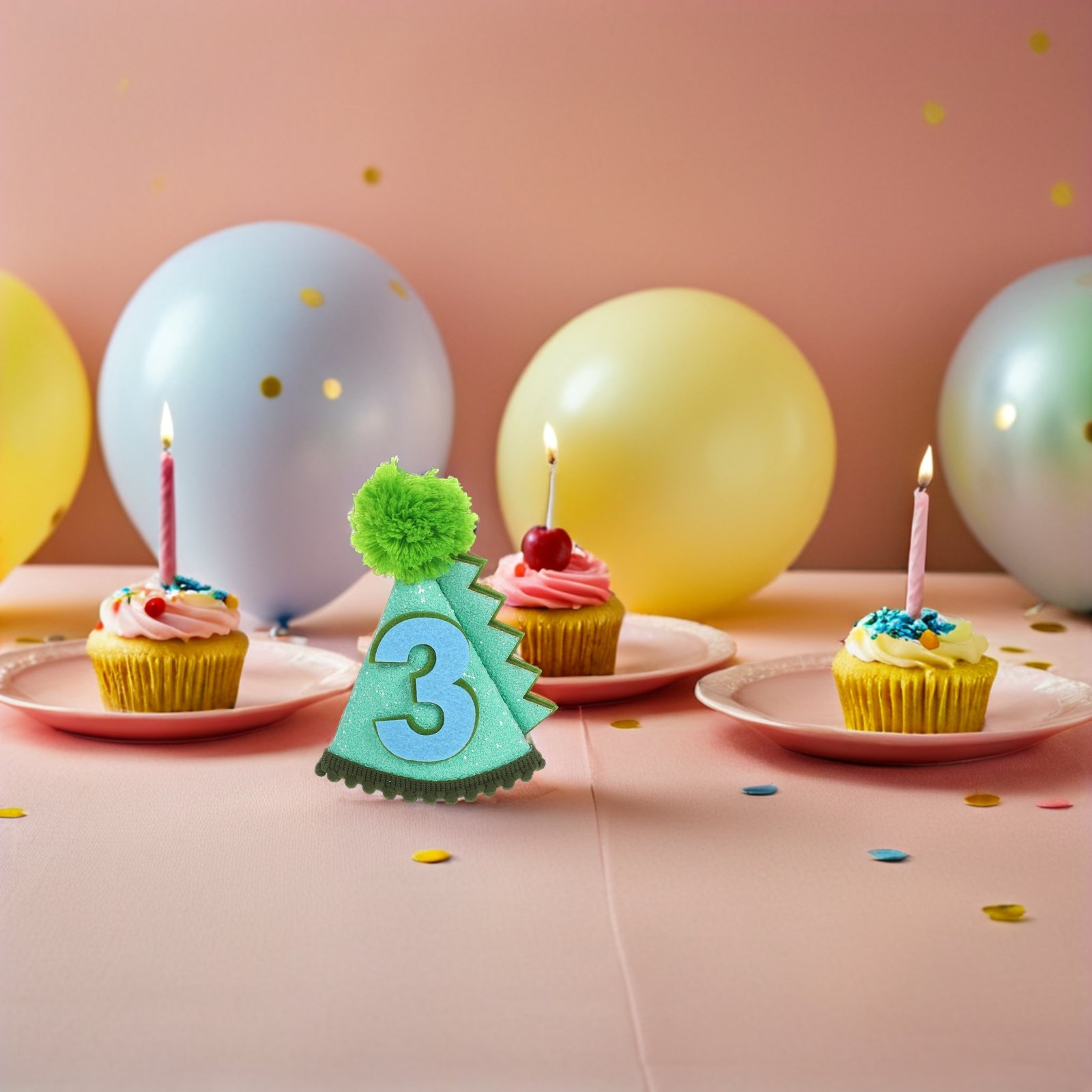 子供用恐竜の誕生日帽子。幼児（1～5歳）向けの円錐形のパーテ - Party Hat Cone のレビューと価格