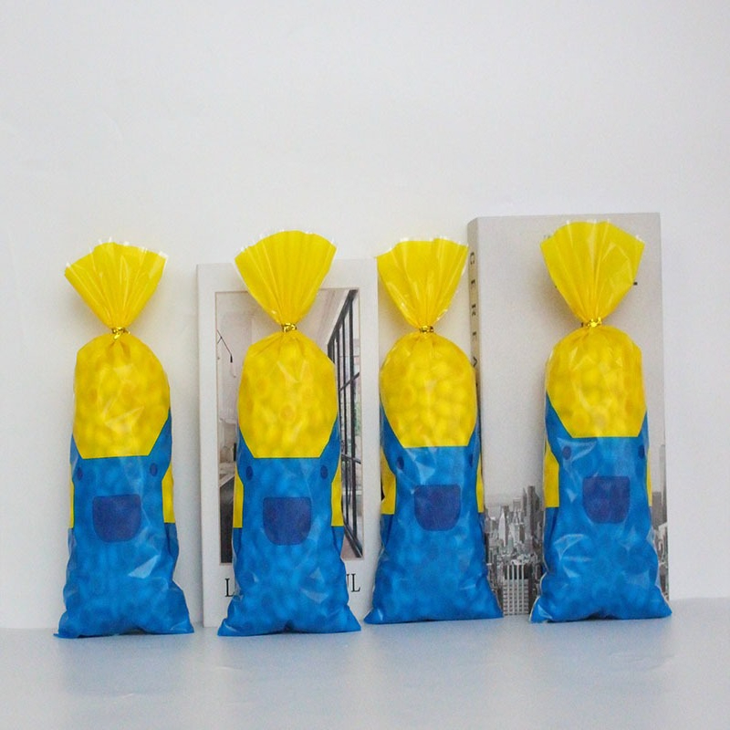 人気のミニオン柄100枚入り漫画誕生日パーティーデコレーショ - Party Favor Bag のレビューと価格