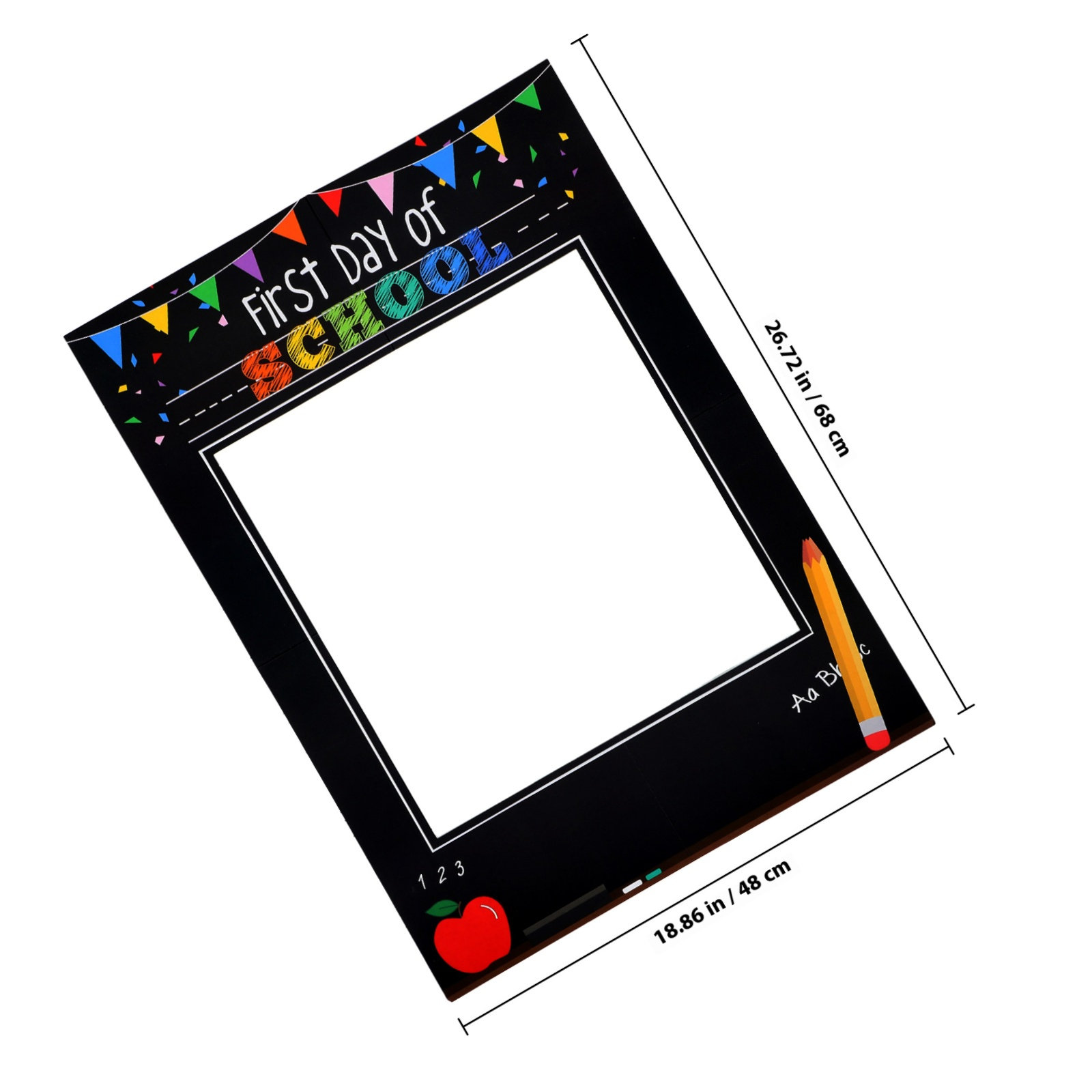 写真撮影用の紙製フォトフレーム。入学式や新学期の教室パーティ - Photo Booth Frame のレビューと価格